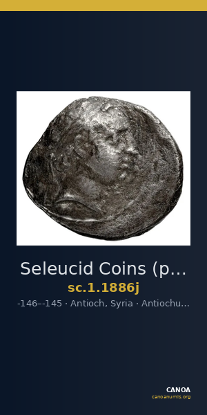 Seleucid Coins (part 2) 1886j — CANOA