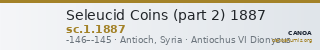 Seleucid Coins (part 2) 1887 — CANOA