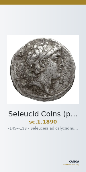 Seleucid Coins (part 2) 1890 — CANOA