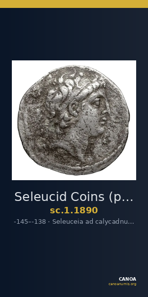 Seleucid Coins (part 2) 1890 — CANOA