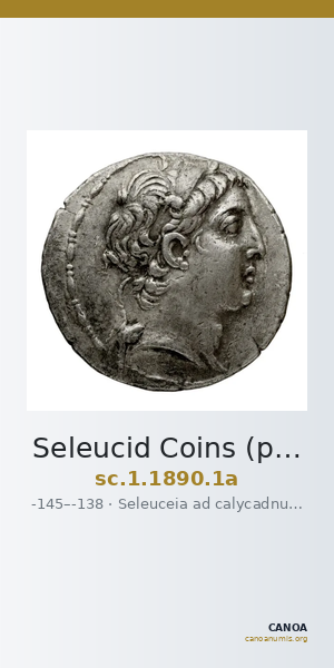 Seleucid Coins (part 2) 1890.1a — CANOA