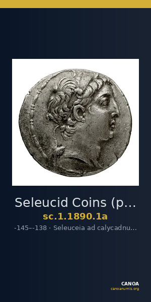 Seleucid Coins (part 2) 1890.1a — CANOA
