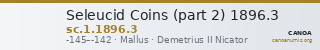 Seleucid Coins (part 2) 1896.3 — CANOA