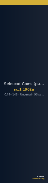 Seleucid Coins (part 2) 1902a — CANOA