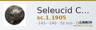 Seleucid Coins (part 2) 1905 — CANOA