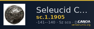 Seleucid Coins (part 2) 1905 — CANOA