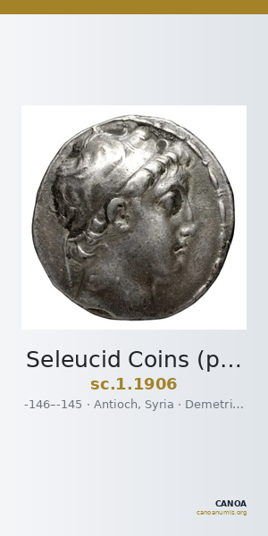 Seleucid Coins (part 2) 1906 — CANOA