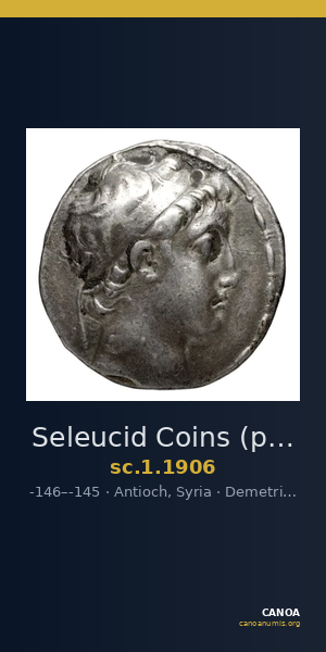 Seleucid Coins (part 2) 1906 — CANOA