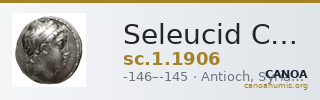 Seleucid Coins (part 2) 1906 — CANOA