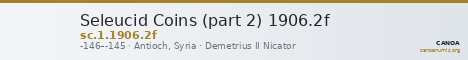 Seleucid Coins (part 2) 1906.2f — CANOA