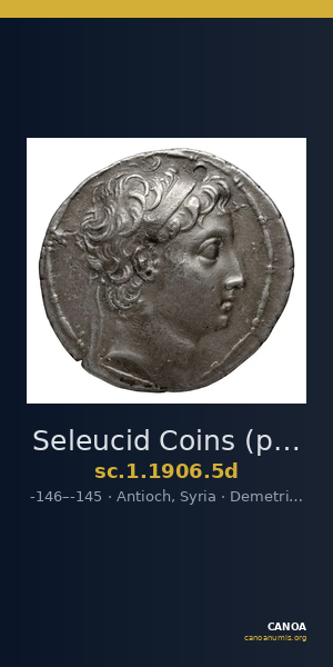 Seleucid Coins (part 2) 1906.5d — CANOA