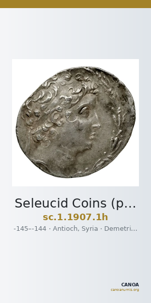 Seleucid Coins (part 2) 1907.1h — CANOA