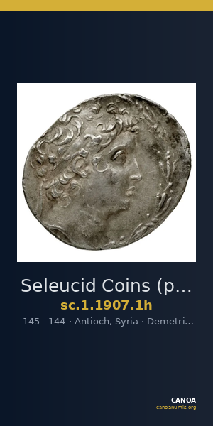 Seleucid Coins (part 2) 1907.1h — CANOA