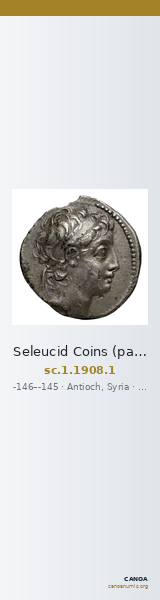 Seleucid Coins (part 2) 1908.1 — CANOA
