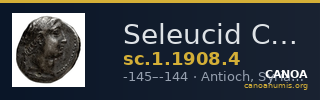 Seleucid Coins (part 2) 1908.4 — CANOA