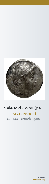 Seleucid Coins (part 2) 1908.4f — CANOA