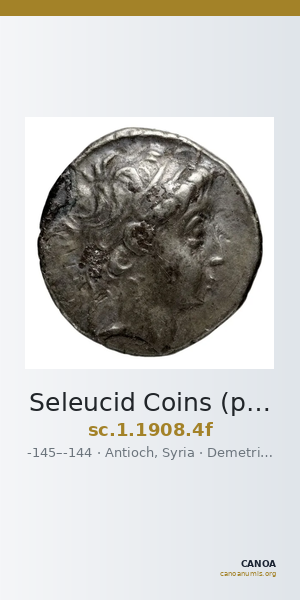 Seleucid Coins (part 2) 1908.4f — CANOA