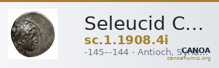 Seleucid Coins (part 2) 1908.4i — CANOA