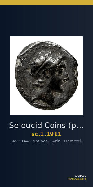Seleucid Coins (part 2) 1911 — CANOA
