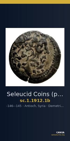 Seleucid Coins (part 2) 1912.1b — CANOA