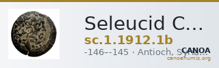 Seleucid Coins (part 2) 1912.1b — CANOA