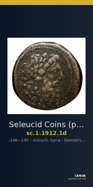 Seleucid Coins (part 2) 1912.1d — CANOA
