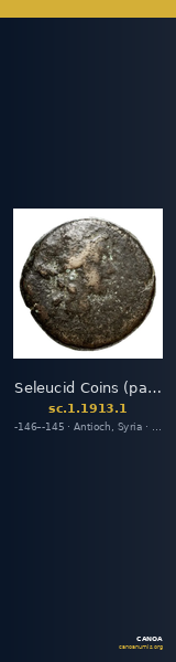 Seleucid Coins (part 2) 1913.1 — CANOA