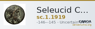 Seleucid Coins (part 2) 1919 — CANOA