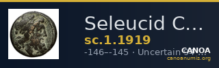 Seleucid Coins (part 2) 1919 — CANOA