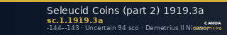 Seleucid Coins (part 2) 1919.3a — CANOA