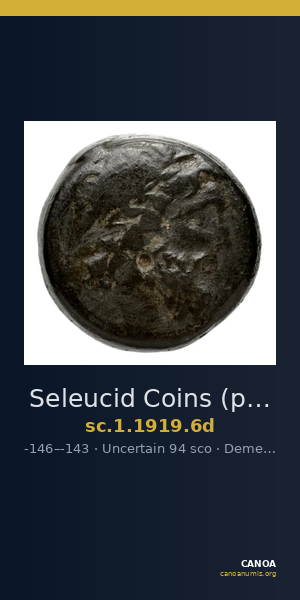 Seleucid Coins (part 2) 1919.6d — CANOA