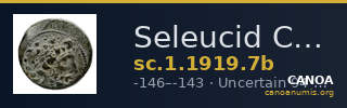 Seleucid Coins (part 2) 1919.7b — CANOA