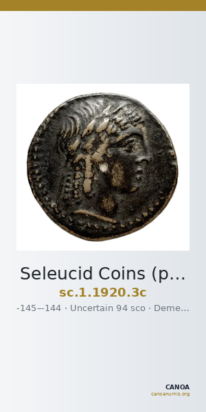 Seleucid Coins (part 2) 1920.3c — CANOA