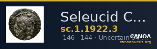 Seleucid Coins (part 2) 1922.3 — CANOA