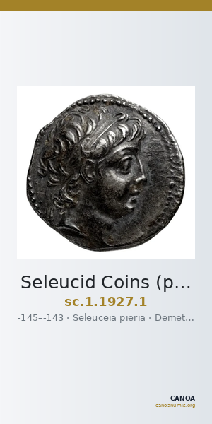 Seleucid Coins (part 2) 1927.1 — CANOA