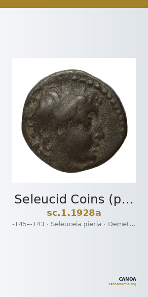 Seleucid Coins (part 2) 1928a — CANOA
