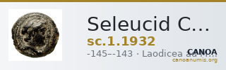Seleucid Coins (part 2) 1932 — CANOA