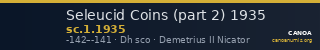 Seleucid Coins (part 2) 1935 — CANOA