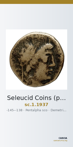 Seleucid Coins (part 2) 1937 — CANOA