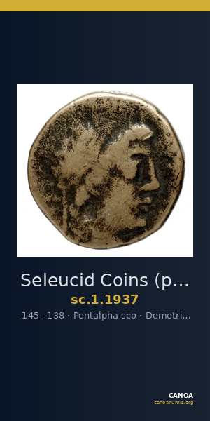 Seleucid Coins (part 2) 1937 — CANOA