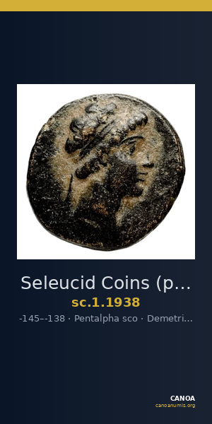 Seleucid Coins (part 2) 1938 — CANOA