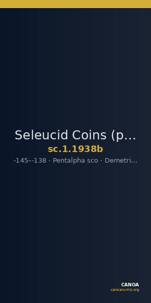 Seleucid Coins (part 2) 1938b — CANOA