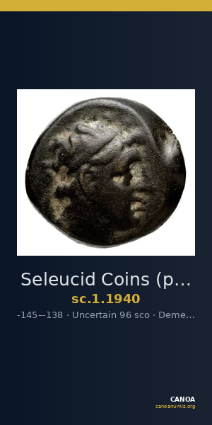 Seleucid Coins (part 2) 1940 — CANOA