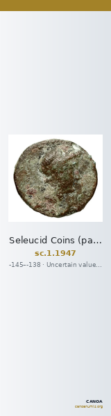 Seleucid Coins (part 2) 1947 — CANOA