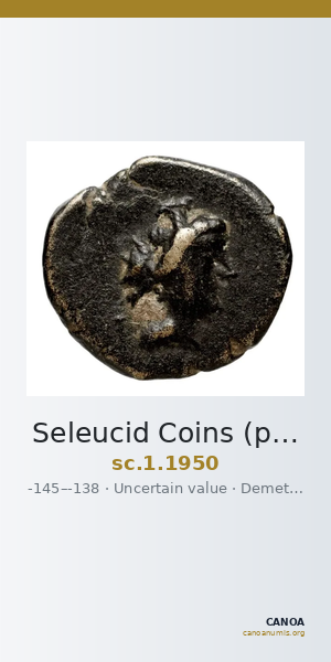 Seleucid Coins (part 2) 1950 — CANOA