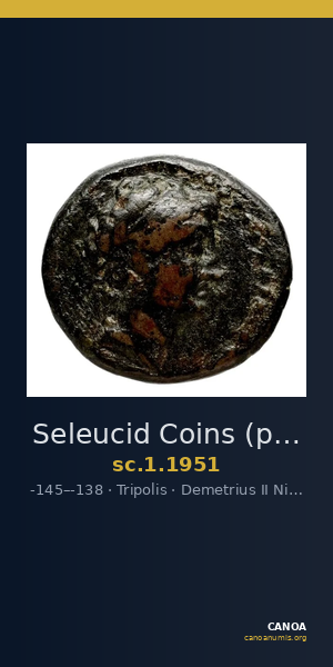 Seleucid Coins (part 2) 1951 — CANOA