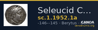 Seleucid Coins (part 2) 1952.1a — CANOA