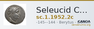 Seleucid Coins (part 2) 1952.2c — CANOA