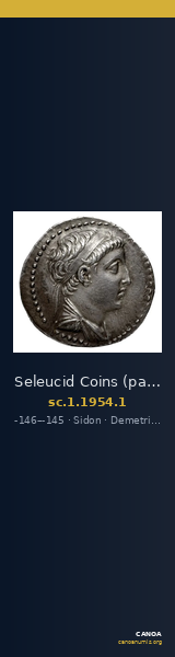 Seleucid Coins (part 2) 1954.1 — CANOA