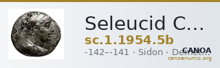 Seleucid Coins (part 2) 1954.5b — CANOA